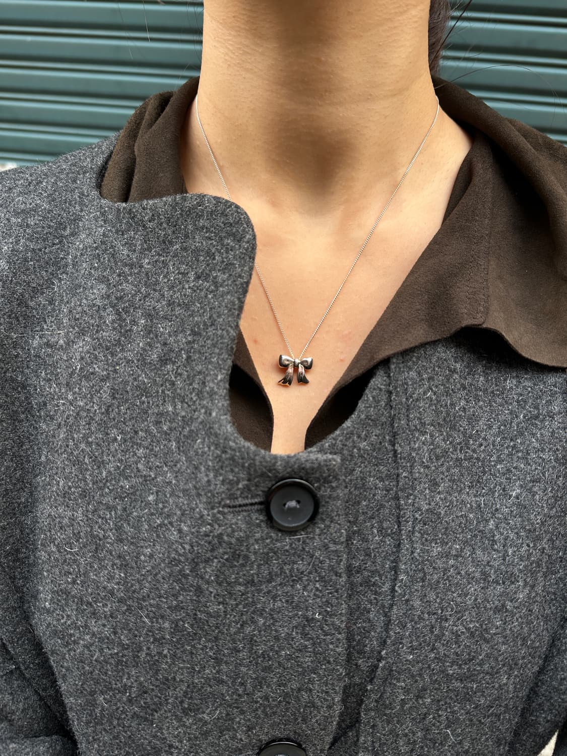 Tiffany & Co Ribbon 925Silver Necklace🎀 상품이미지8