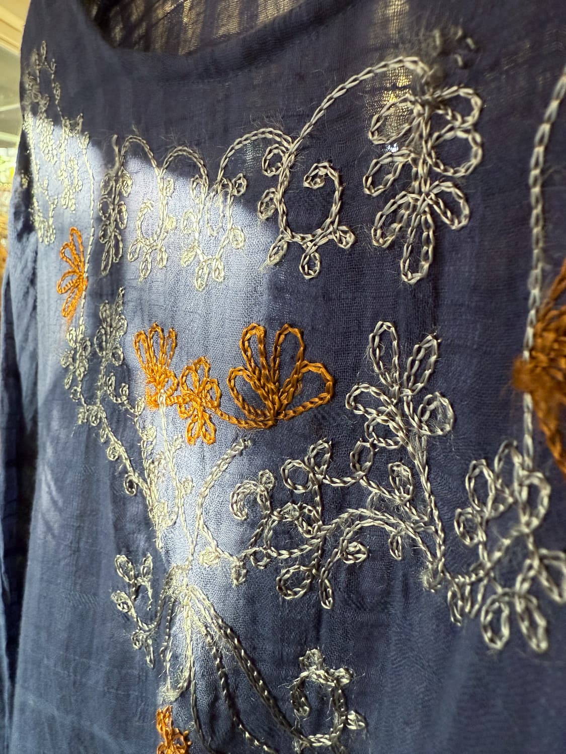 Linen Embroidered Blouse 0061 상품이미지2