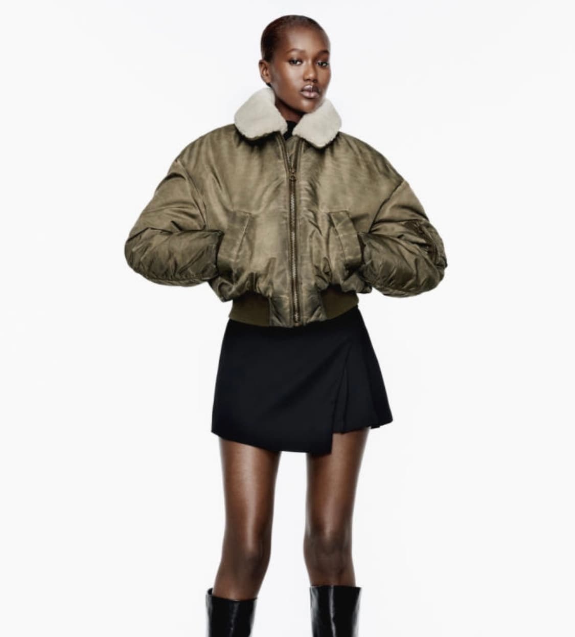 자라 빈티지 봄버 크롭 자켓 상품이미지2