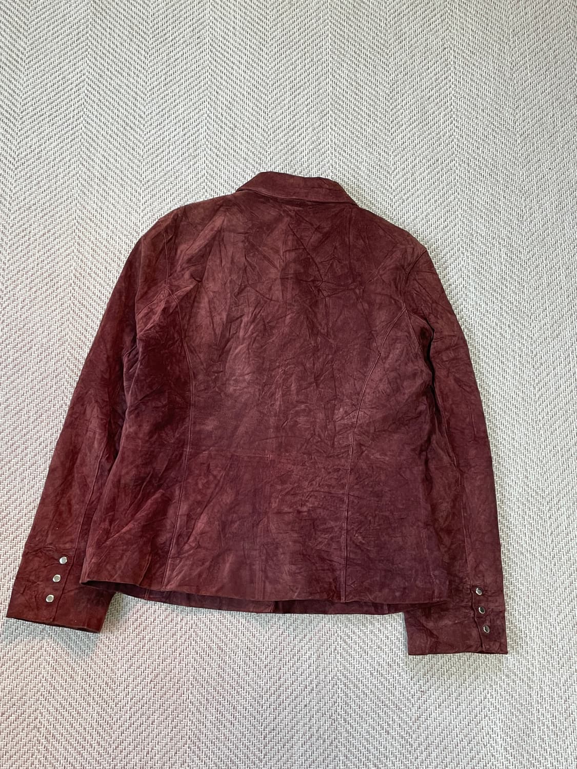Otto 스웨이드 버건디 레더자켓  J03458 상품이미지7