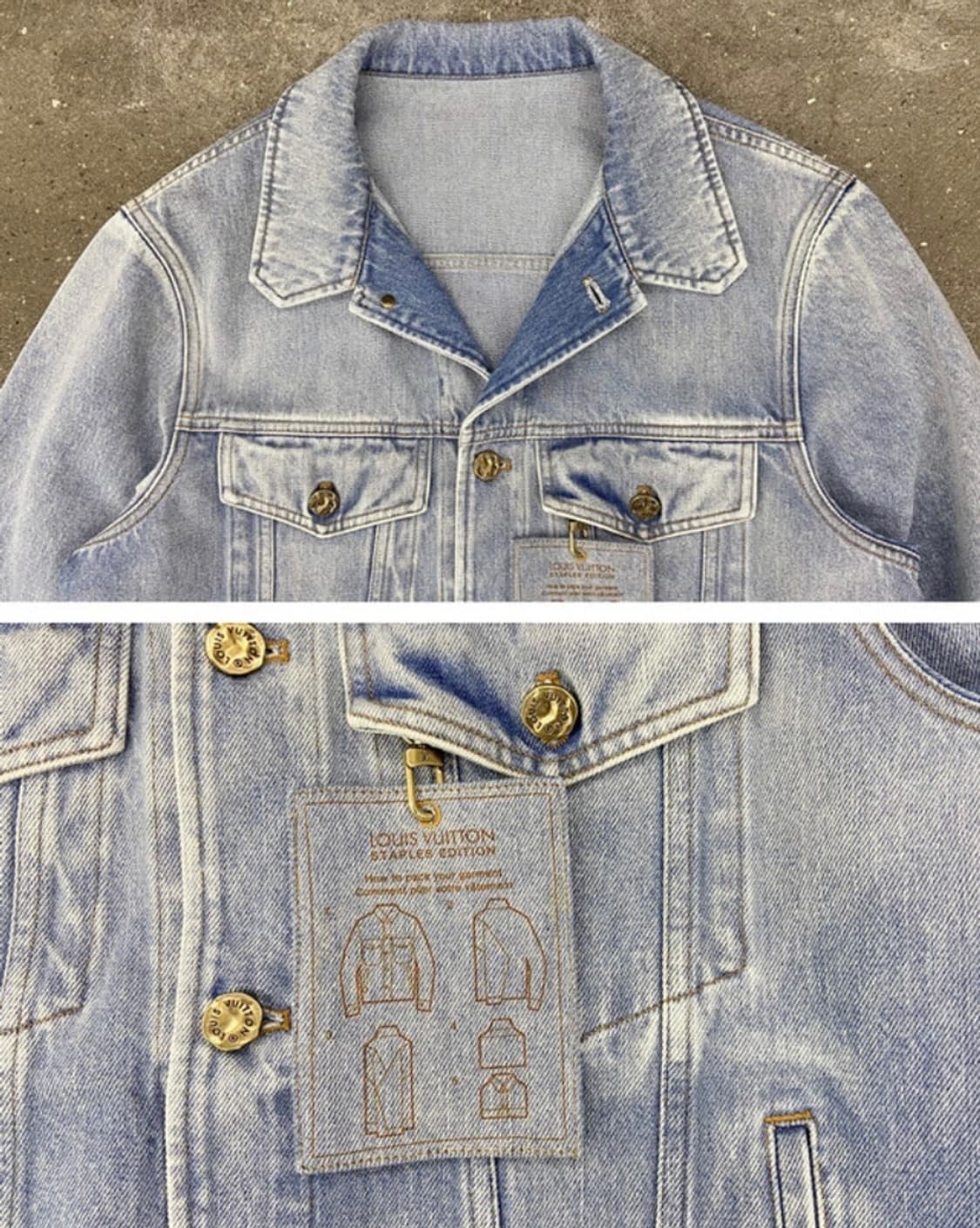 루이비통 21FW 스테이플스 에디션 DNA 데님 자켓 상품이미지3