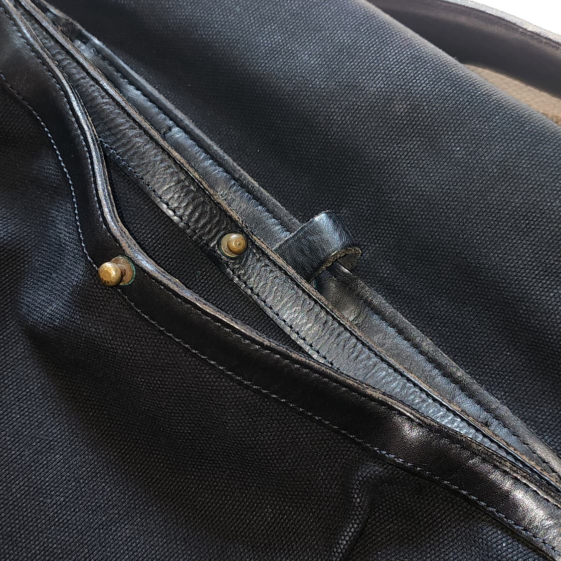 90s 폴로 퍼플라벨 캔버스 레더 포스트맨 메신져백 크로스백 상품이미지10