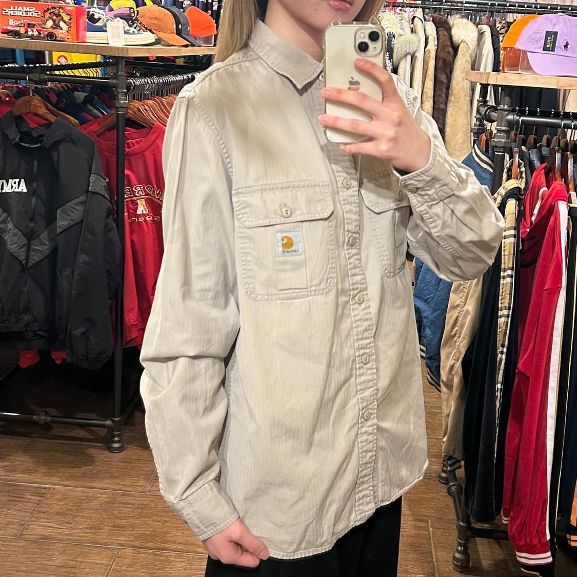 [HI] 칼하트 셔츠 베이지 상품이미지3