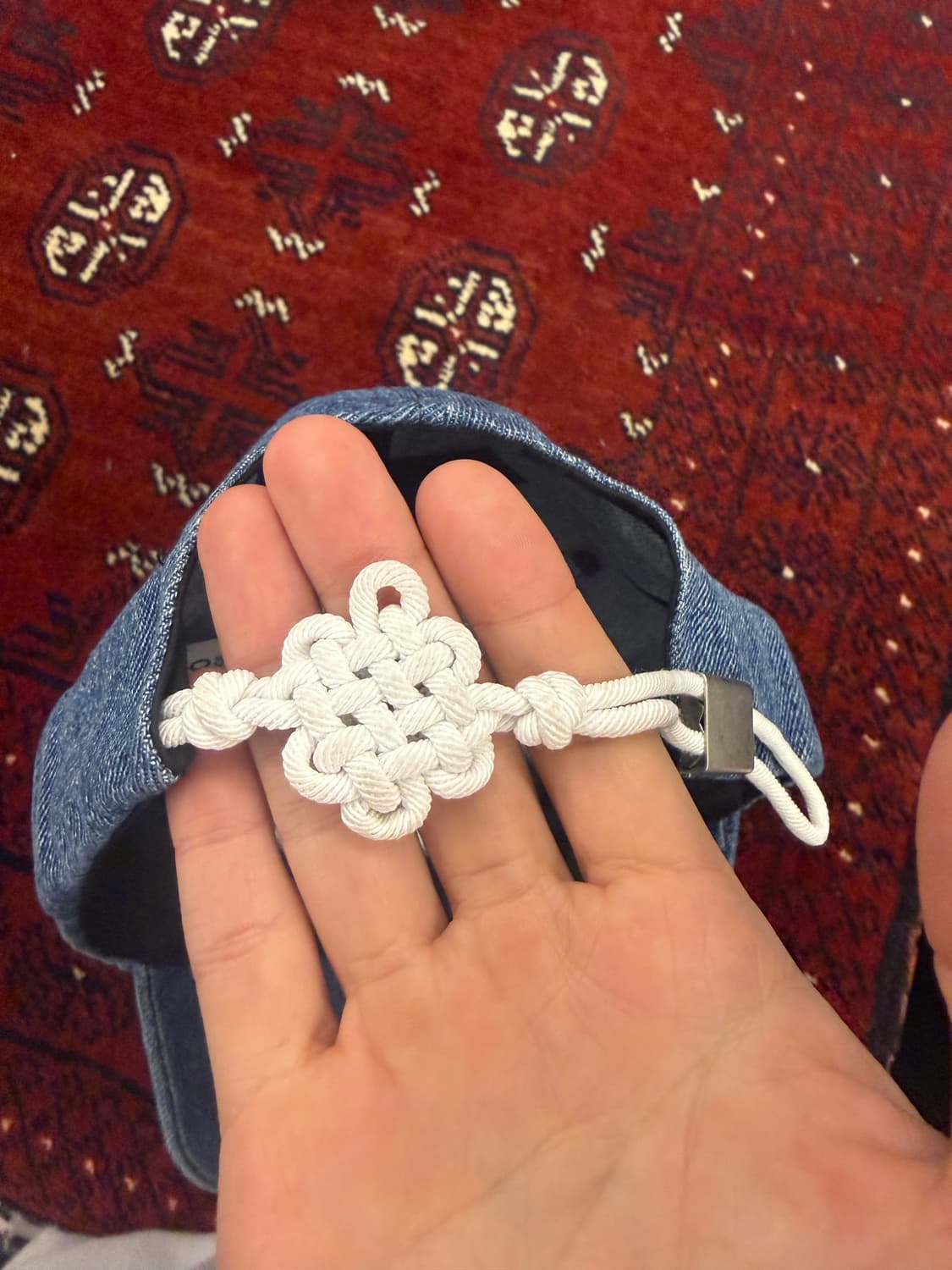 빈티지 구름문양 자수 캡 상품이미지4