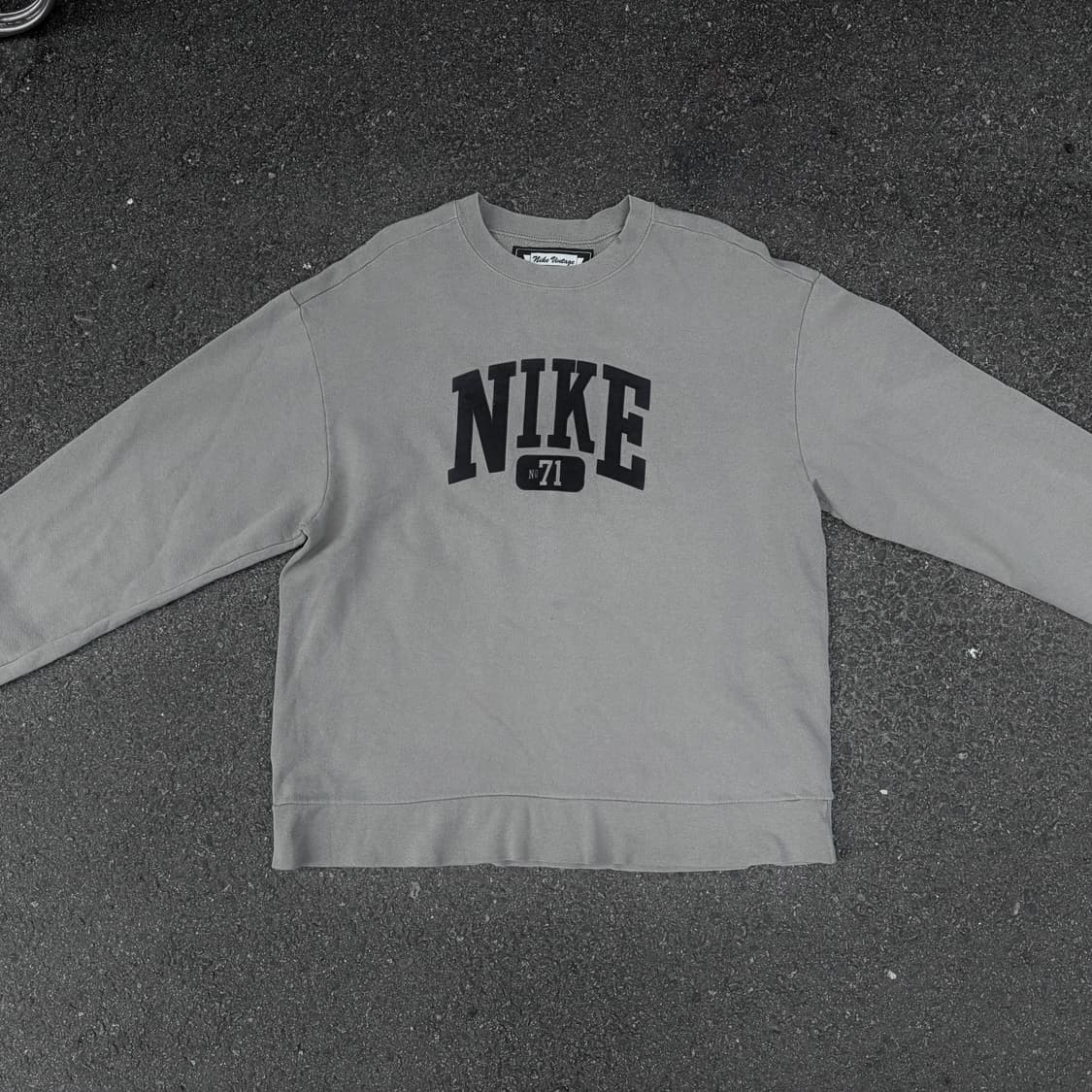 90s 나이키 올드스쿨 센터 로고 빅로고 자수 맨투맨 스웻셔츠 L 상품이미지3