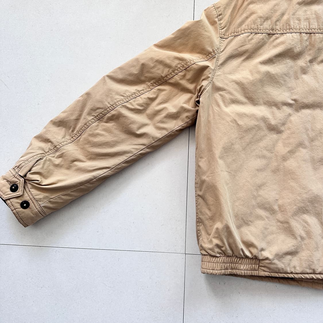 90s 폴로 랄프로렌 패딩 플란넬 타탄 체크 안감 자켓 봄버 상품이미지9