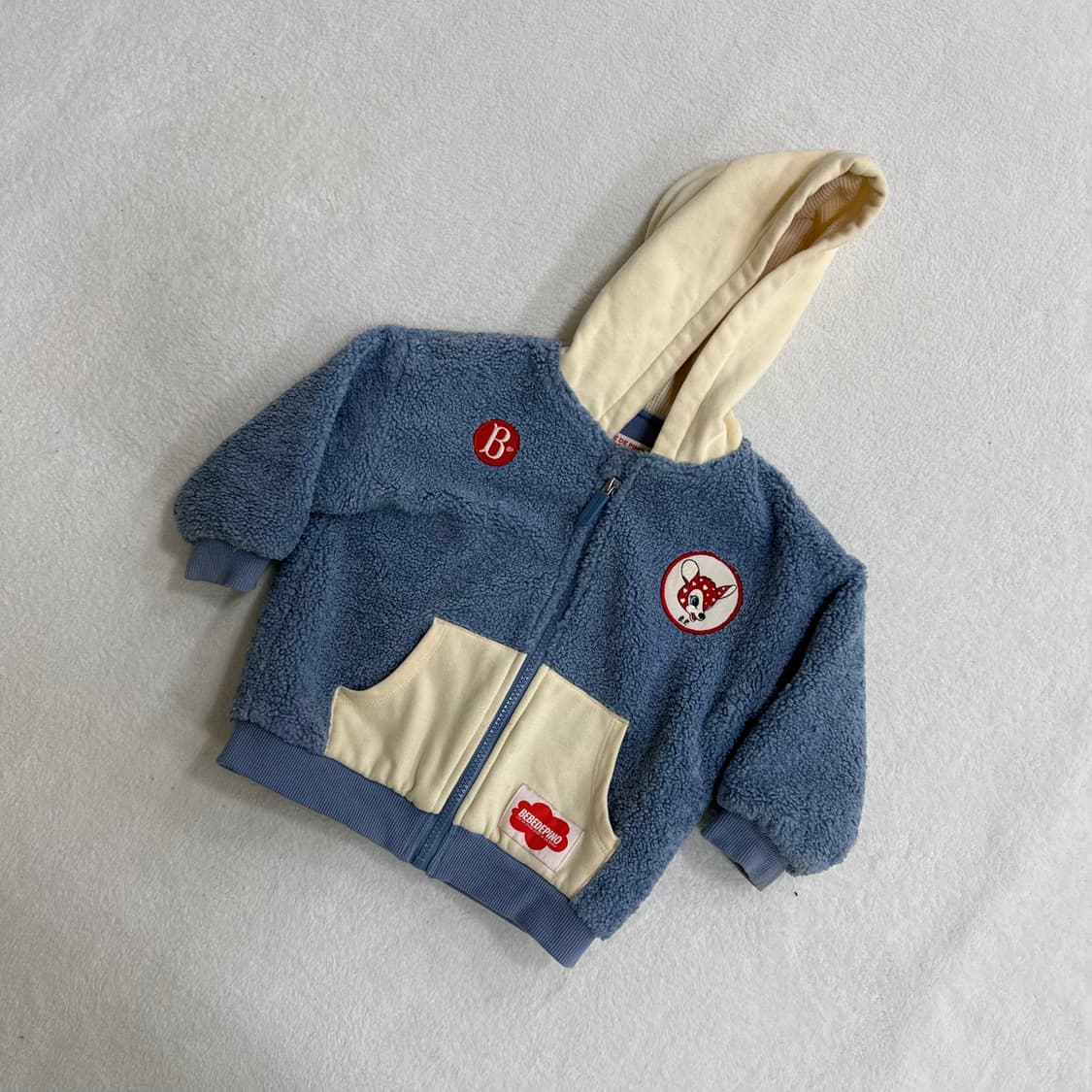 100 베베드피노 베이비 플리스 후드자켓 0320T 상품이미지1