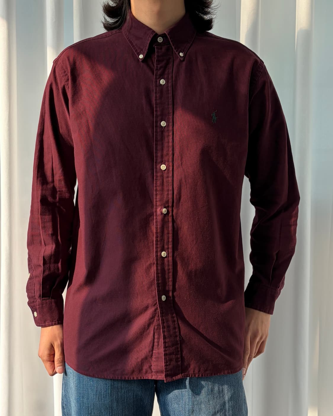 [M]폴로 랄프로렌 버건디 블레이크 코듀로이 셔츠 상품이미지1