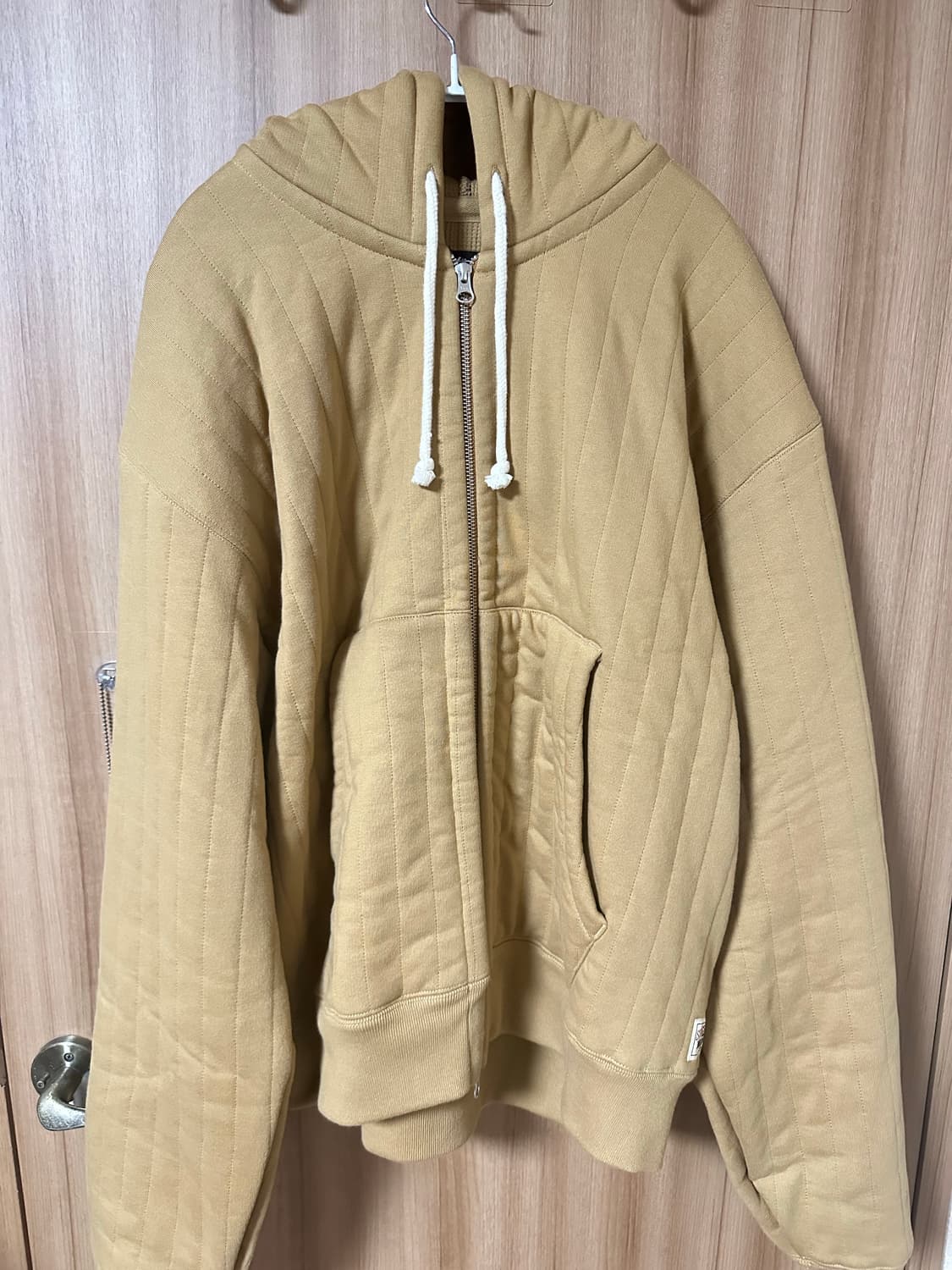 STUSSY 버티컬 퀼티드 후드집업 (XL) 상품이미지1