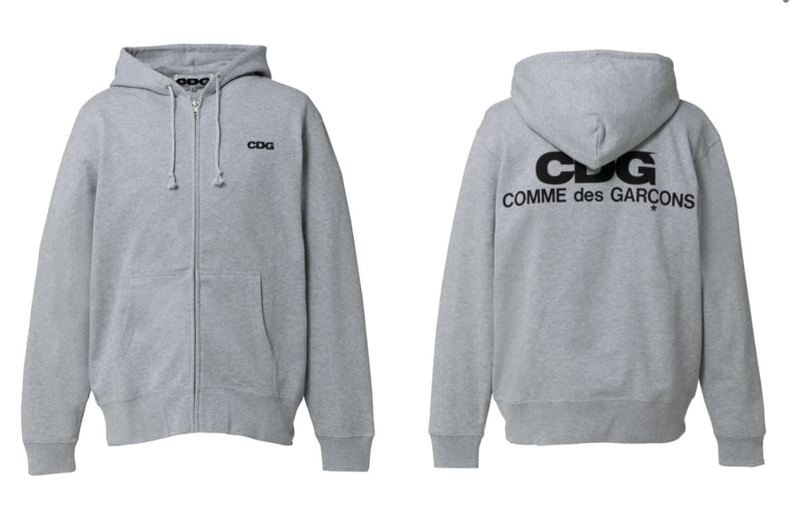 Cdg 후드집업 그레이 상품이미지1