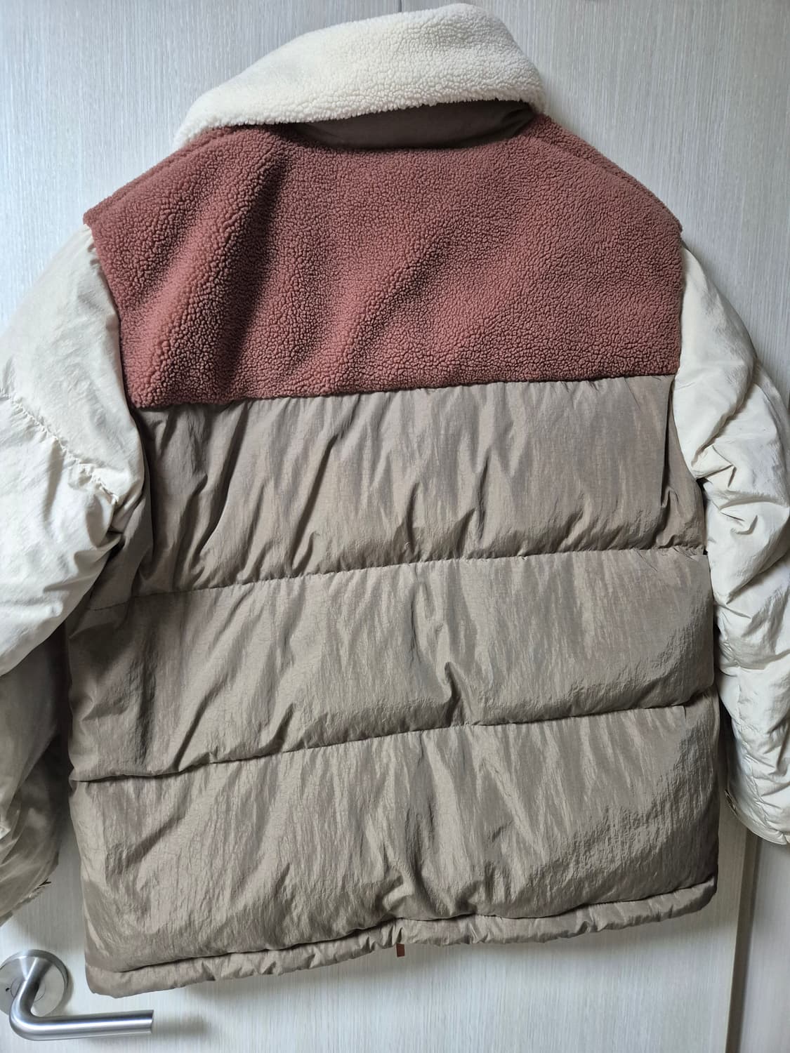 코닥 브라우니  컬러블록 덕다운 자켓 점퍼  패딩 라지 상품이미지4