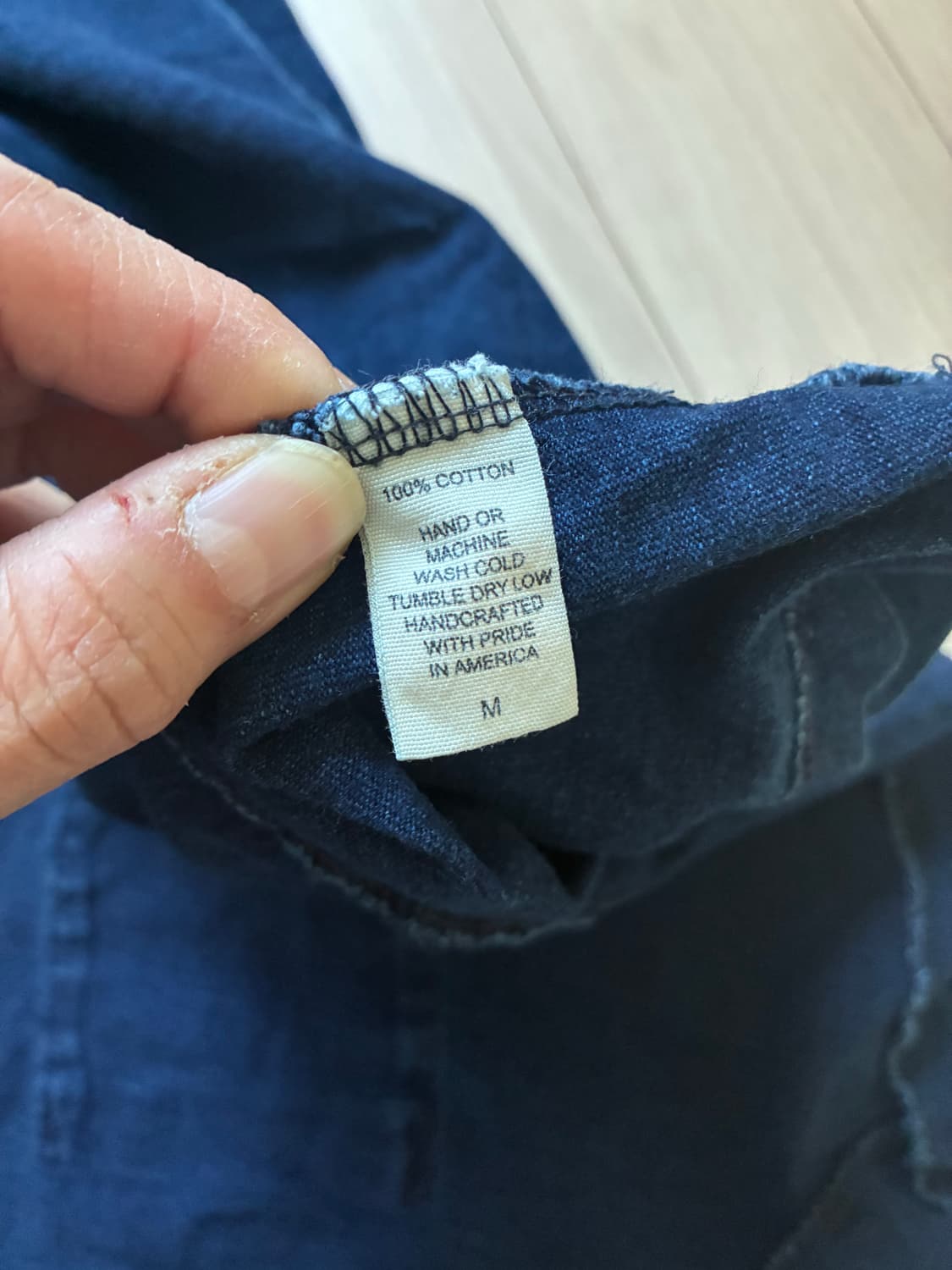 Left field nyc 데님 티셔츠 미디엄 made in usa 상품이미지4