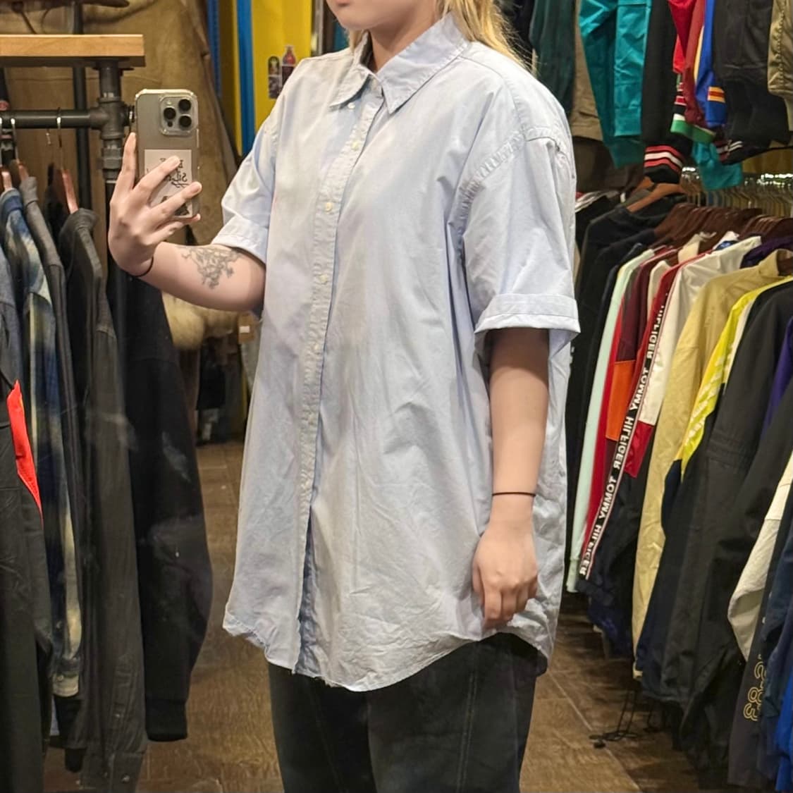 [HI] 폴로 랄프로렌 반팔셔츠 체크 스카이 블루 상품이미지4