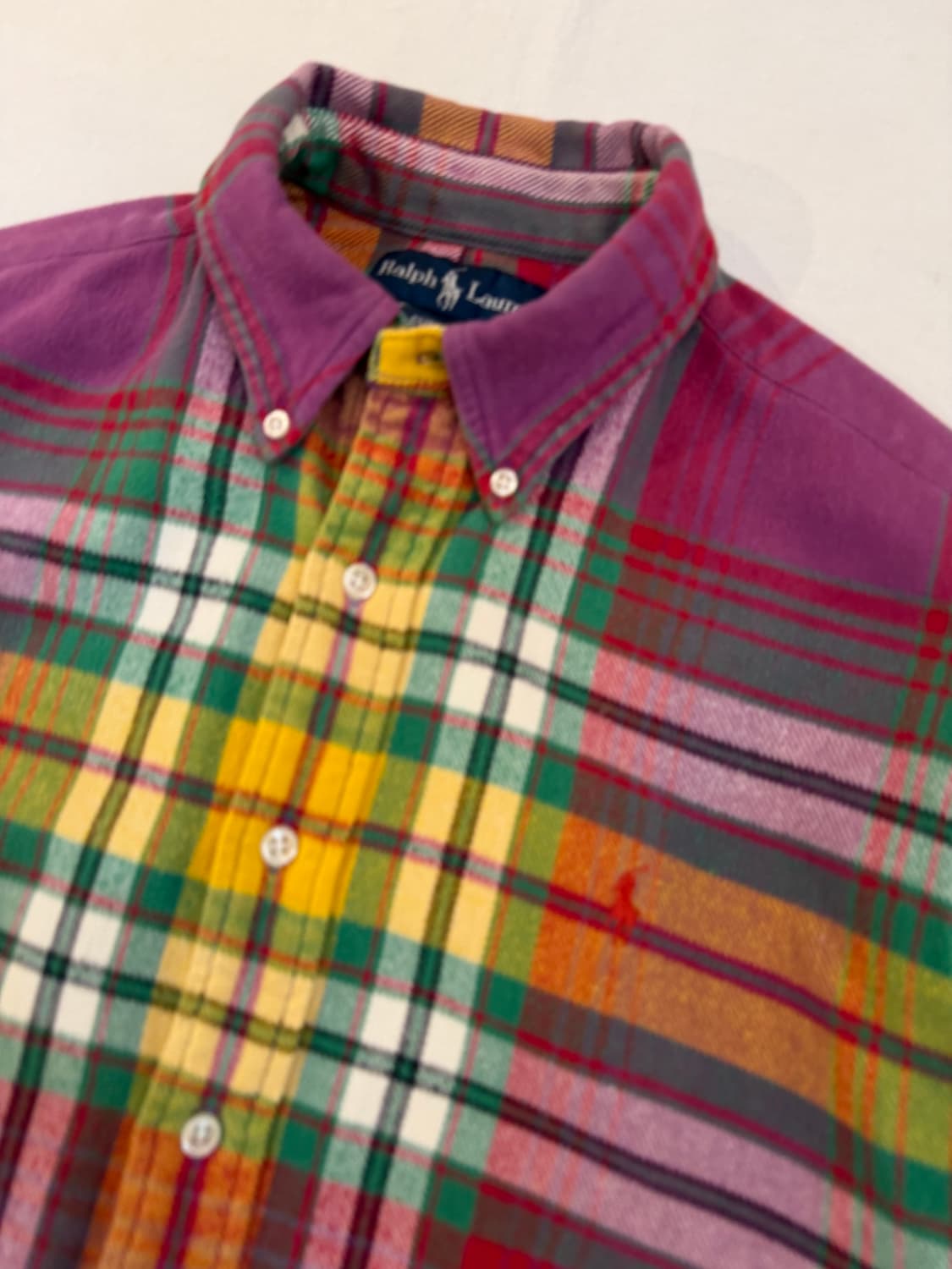 폴로 랄프로렌 헤비 플란넬 체크셔츠 멀티컬러 상품이미지2