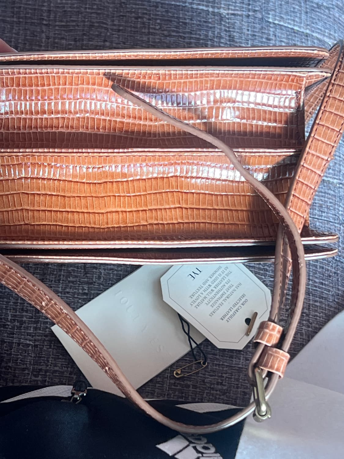 투티에 포멜 미니백 리자드 브라운 상품이미지4