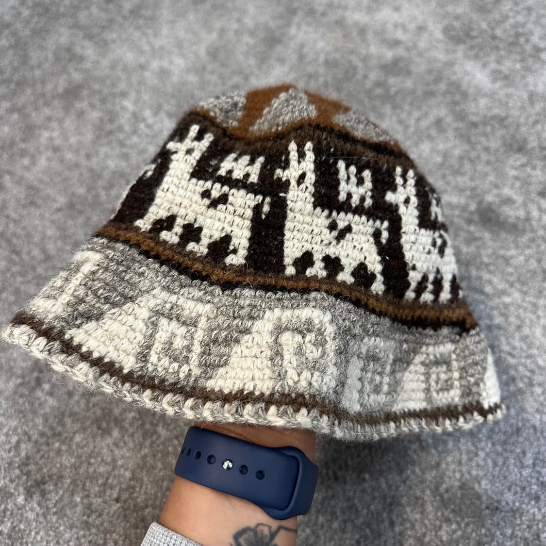 빈티지 에스닉 핸드메이드 노르딕 버킷햇F 상품이미지4