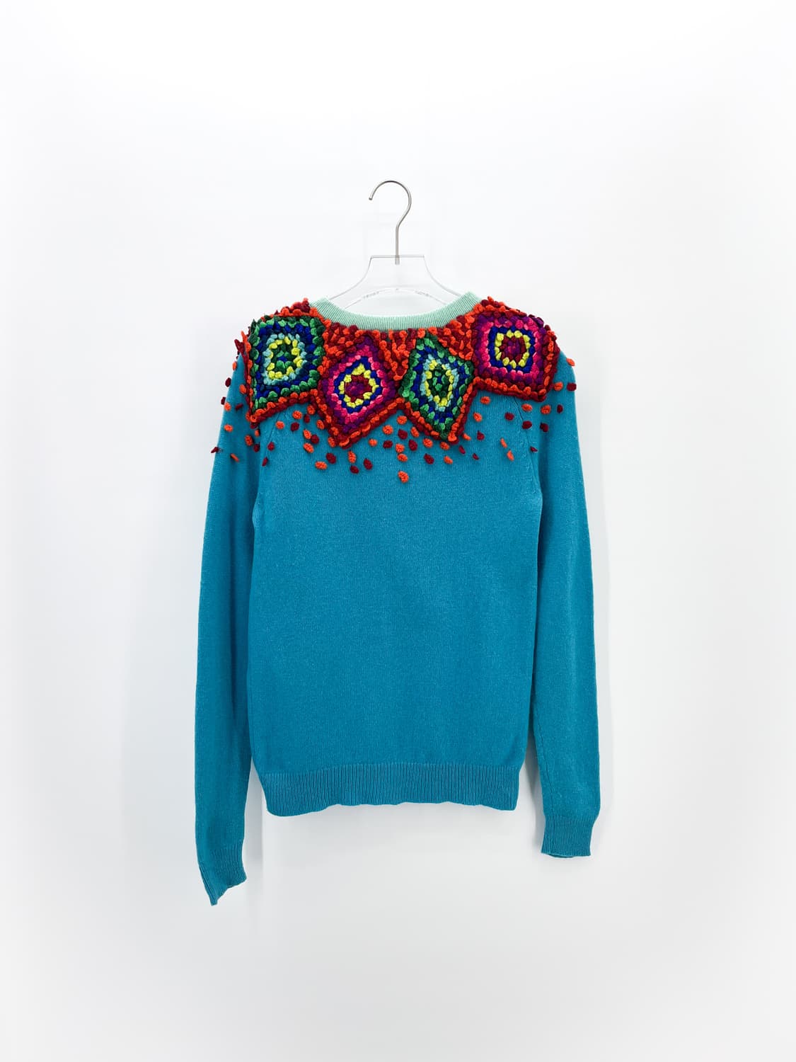 빈티지 울 블렌드 팝콘 스티치 가디건 상품이미지5