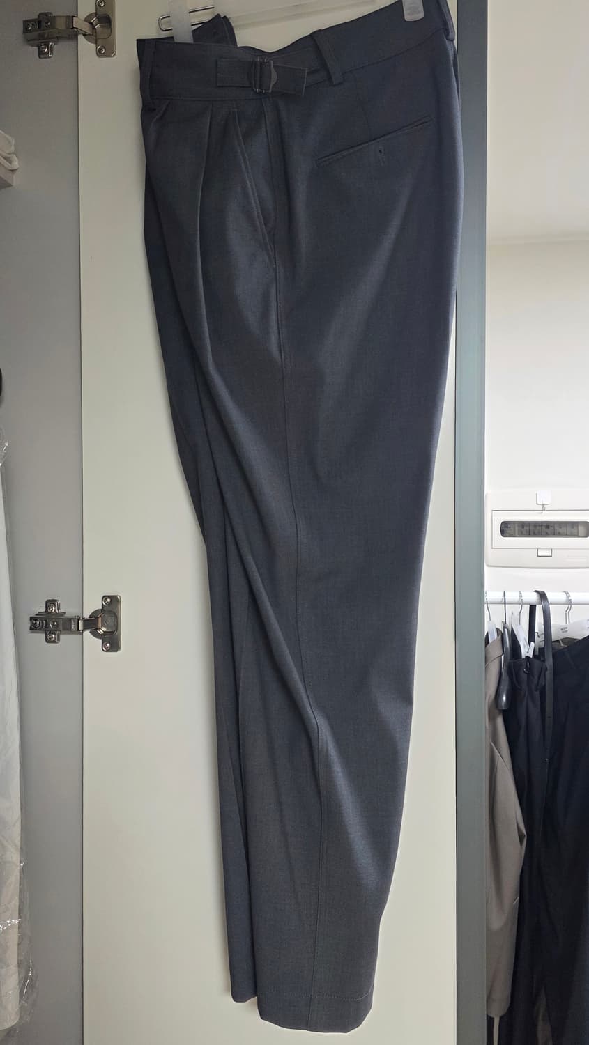 [02] 24AW 어나더오피스 산티아고 슬랙스 헤더그레이 상품이미지1