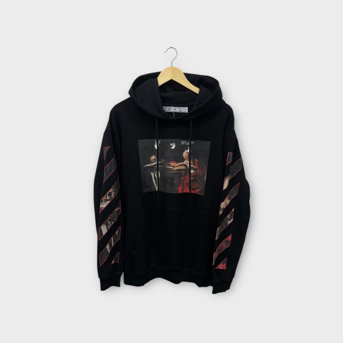 오프화이트 카라바조 코튼 후드 스웻셔츠 M-L 상품이미지3