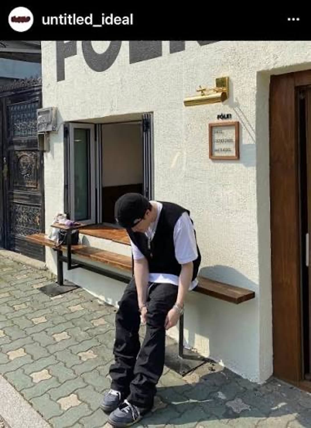 언타이틀드 아이딜 나일론 부츠컷 팬츠 상품이미지1