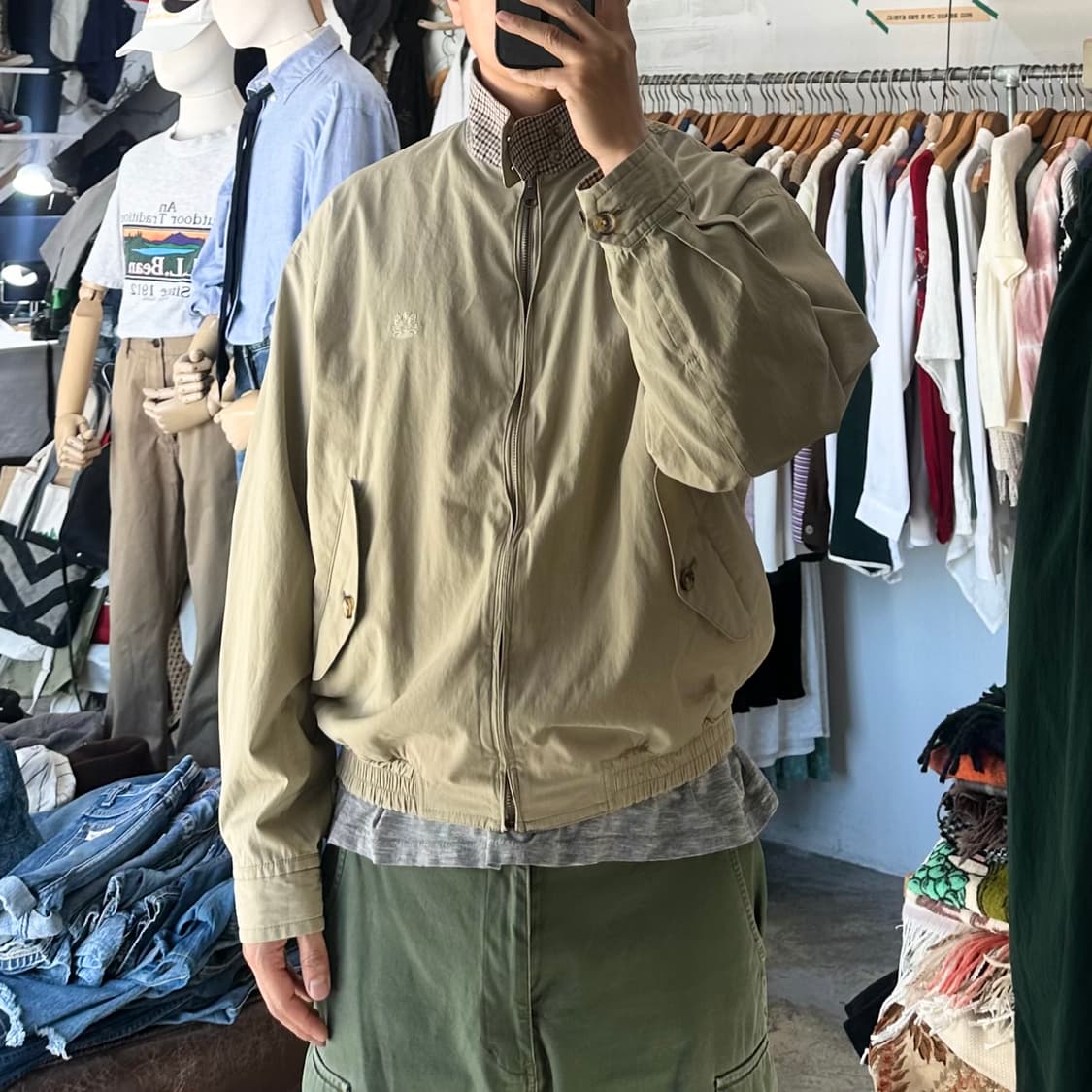 (착용컷) Aquascutum 리버서블 헤링턴 자켓 (남성용 103) 상품이미지4