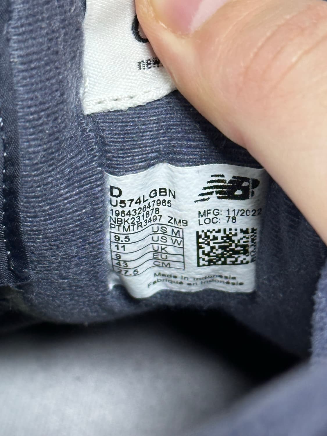 뉴발란스 574 레거시 블루 네이비 275 상품이미지2