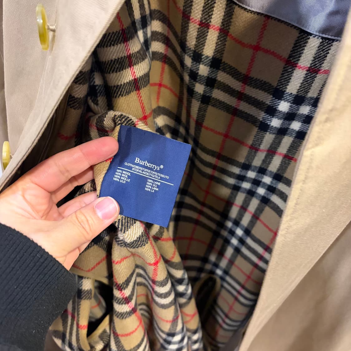 버버리 정품 싱글 트렌치 코트 자켓 내피포함 상품이미지5