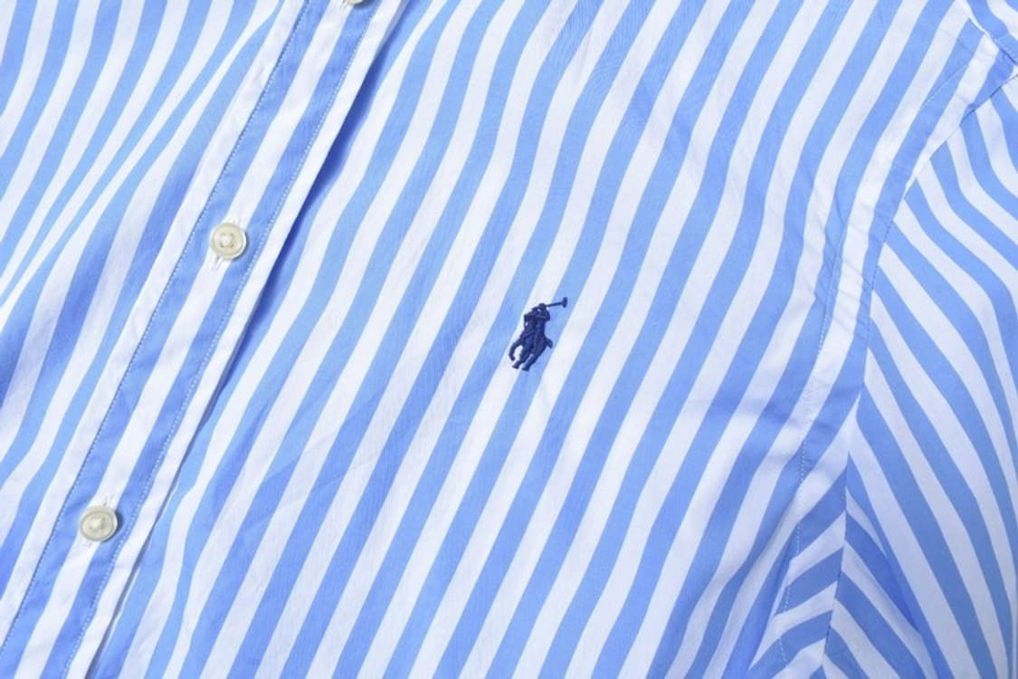 폴로 랄프로렌 큐알라벨 스트라이프 셔츠 M 상품이미지5