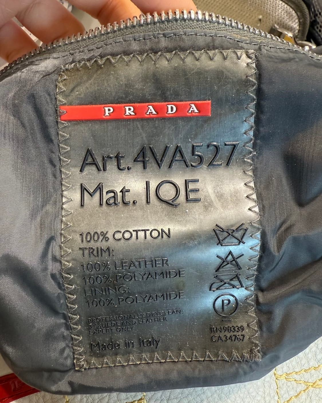 프라다 2000s 옐로우 테크니컬 버클 크로스백  상품이미지8