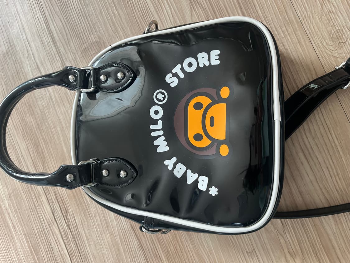 BAPE 베이프 베이비 마일로 볼링백 블랙 상품이미지3