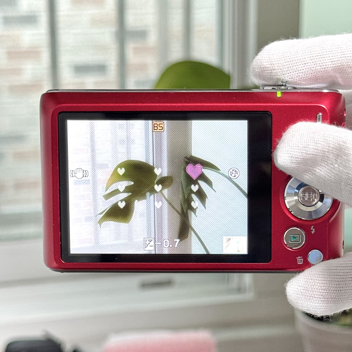 카시오 엑슬림 ZS240 체리레드 빈티지디카 상품이미지2