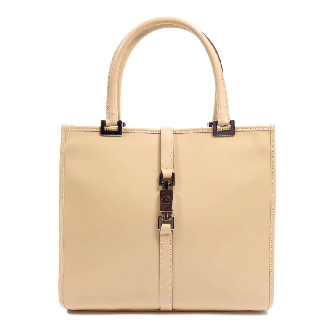 구찌 빈티지 레더 재키백 베이지 상품이미지9