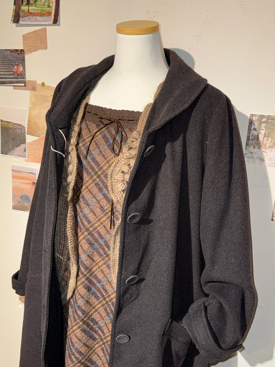 알파카 모헤어 혼방 가디건 상품이미지3