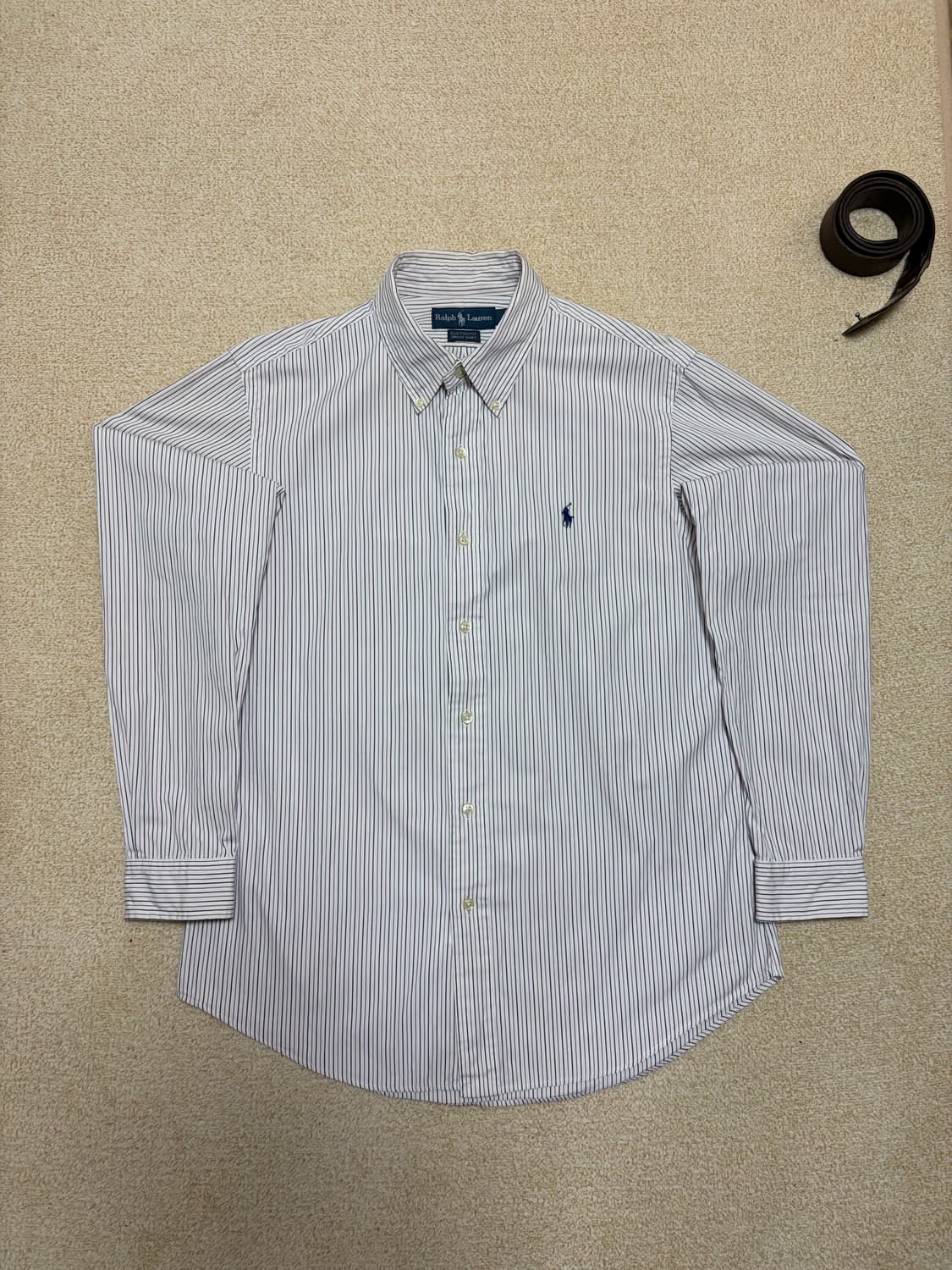 105) 폴로 랄프로렌 스트라이프 셔츠 블루  상품이미지1
