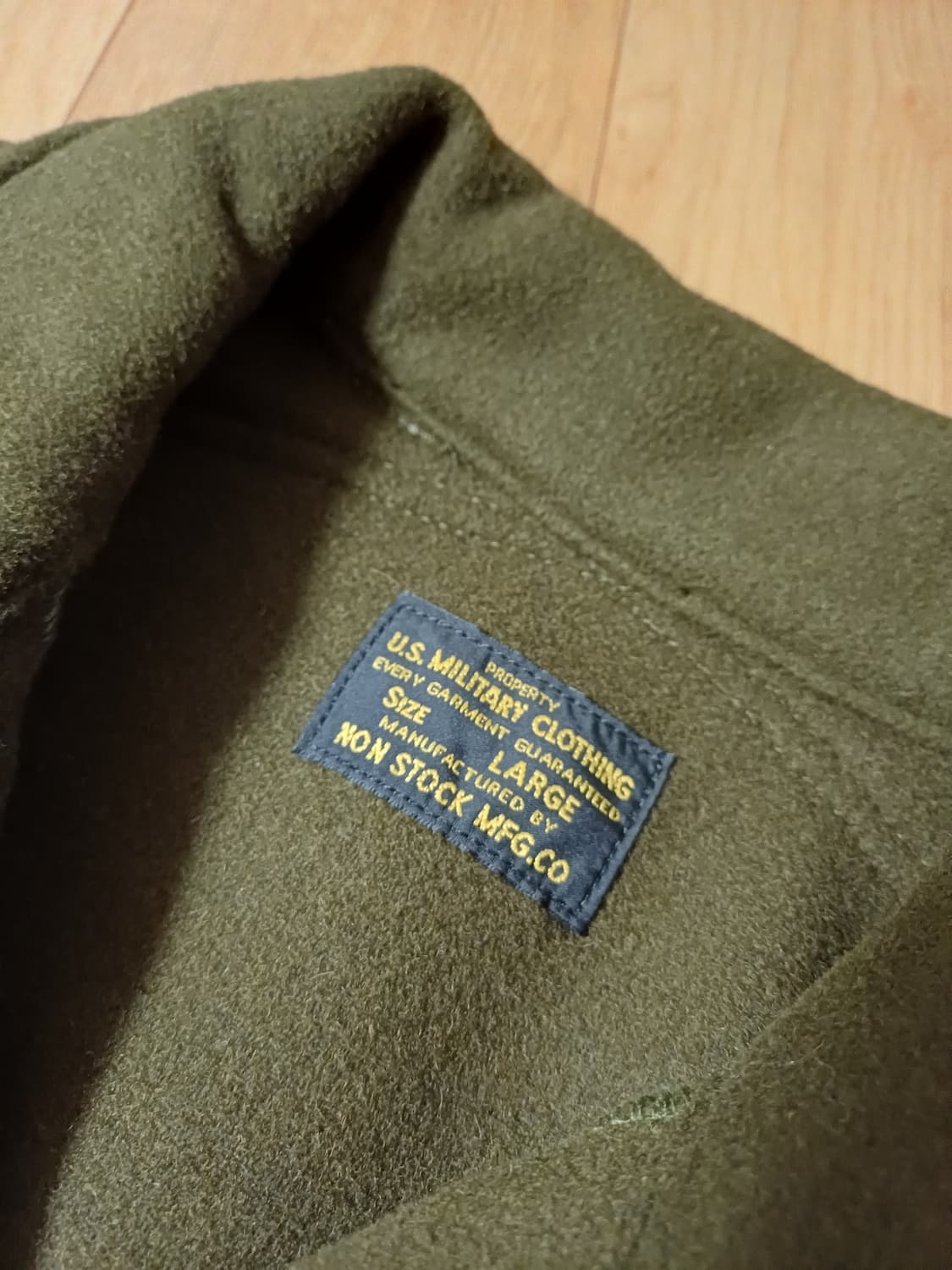 논스탁 미군 한국전쟁 OG-108 울셔츠 자켓 판매 상품이미지9