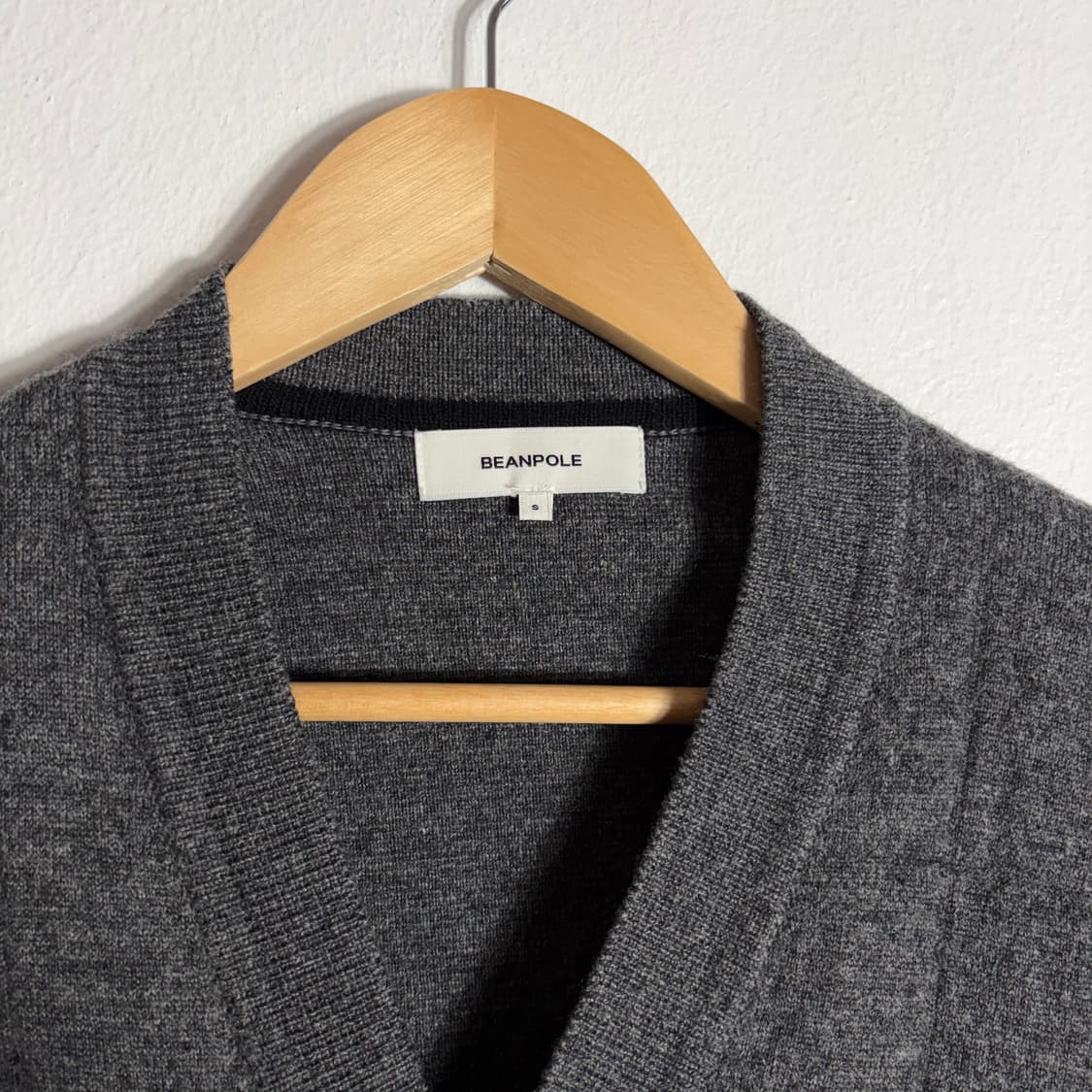 빈폴 레이디스 울100%니트  그레이 가디건(S) 상품이미지3