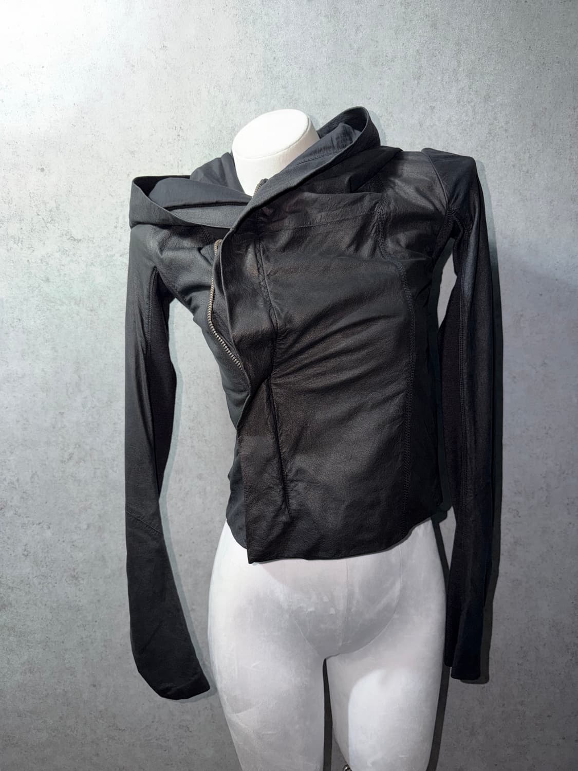 릭오웬스 램스킨 후드 레더자켓 상품이미지10