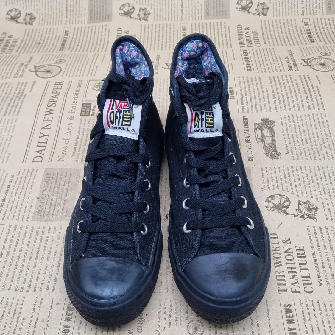 반스 올블랙 여성하이탑235 상품이미지2