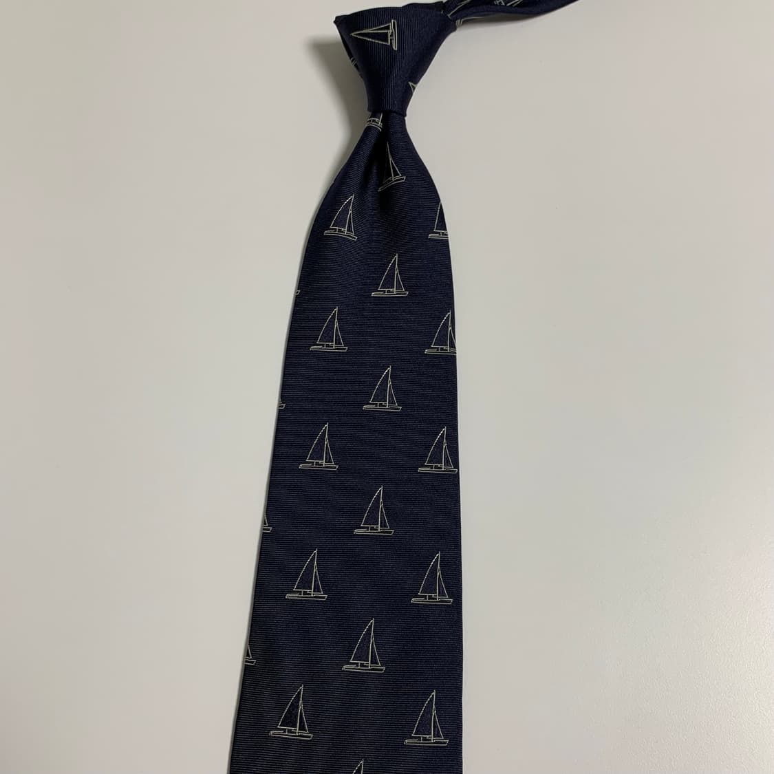 폴로 랄프로렌(POLO) 클래식 정장넥타이 네이비 최상급 9.2cm 상품이미지8