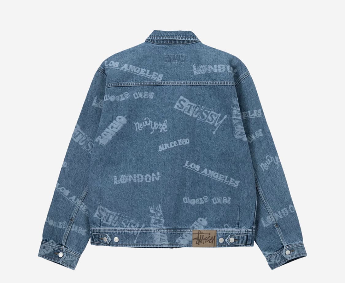 스투시 월드와이드 집 워크자켓 블루 상품이미지2