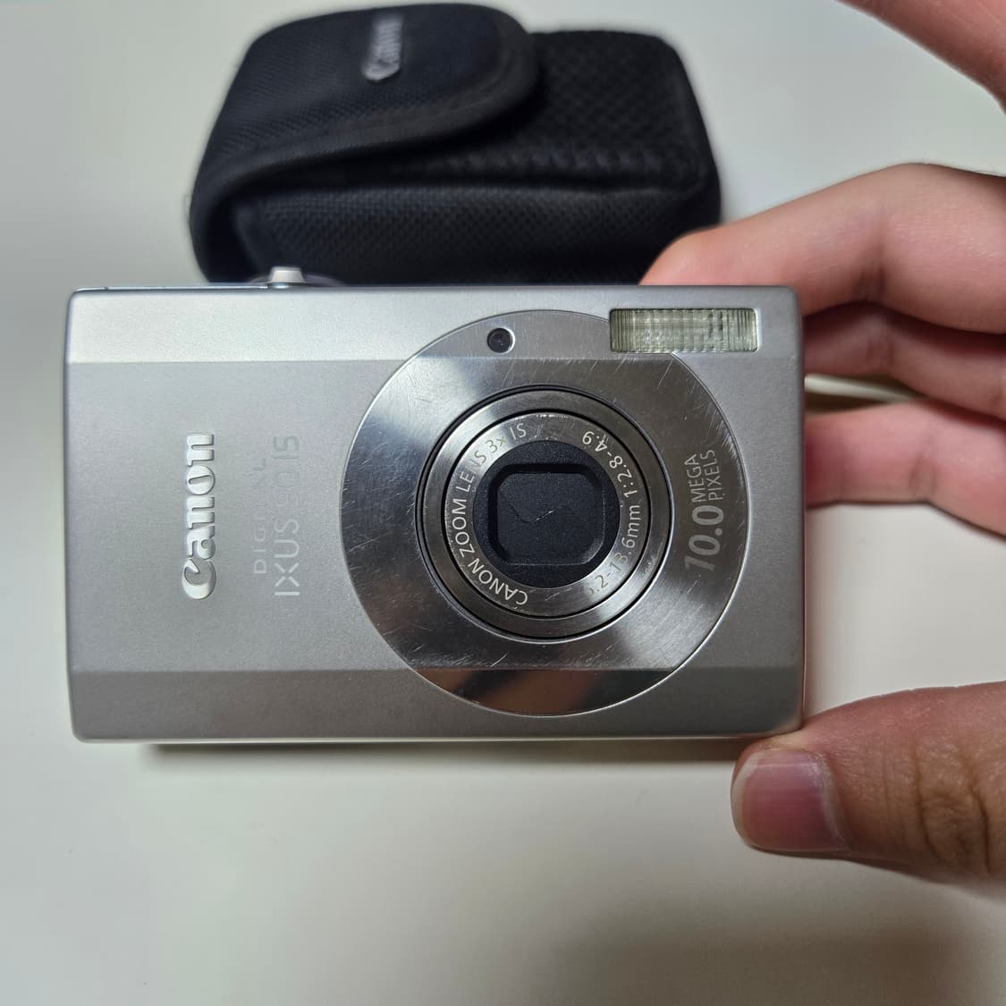 캐논 IXUS 90 IS 실버 색상 디지털 카메라 상품이미지1