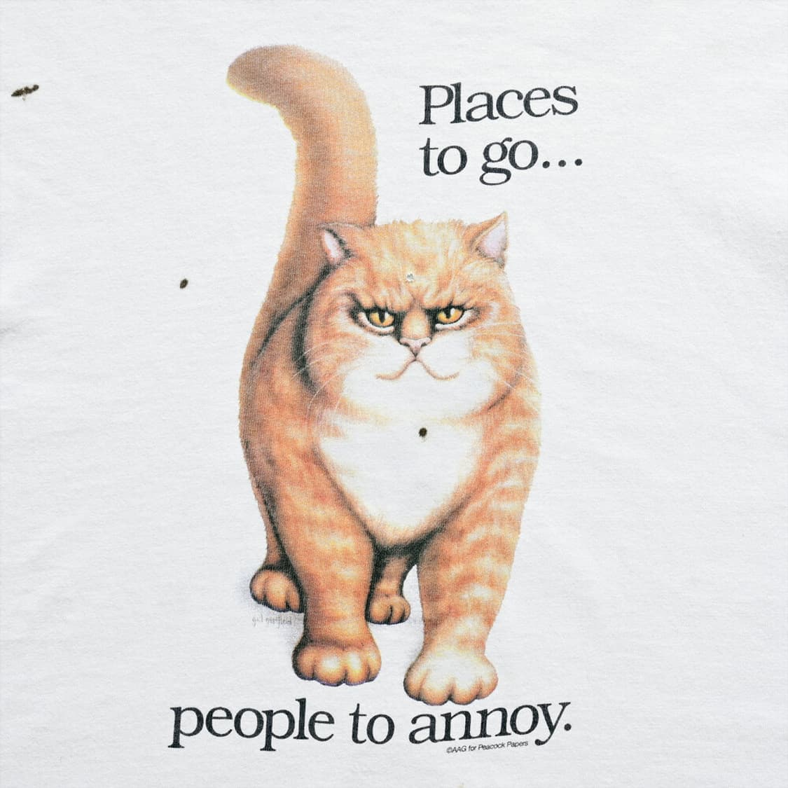 90s Places to go people to annoy 빈티지 티셔츠 상품이미지3