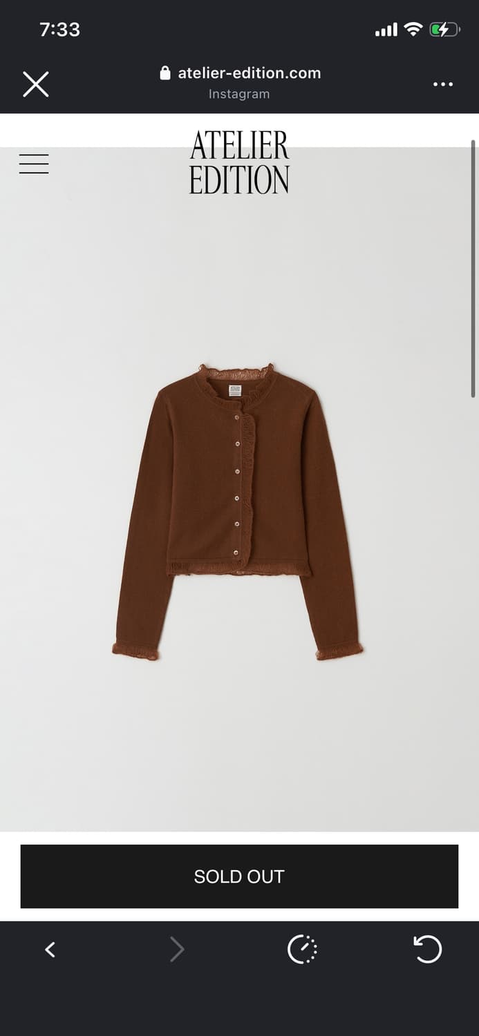 아뜰리에에디션 가디건 뷔스티에 세트 상품이미지1