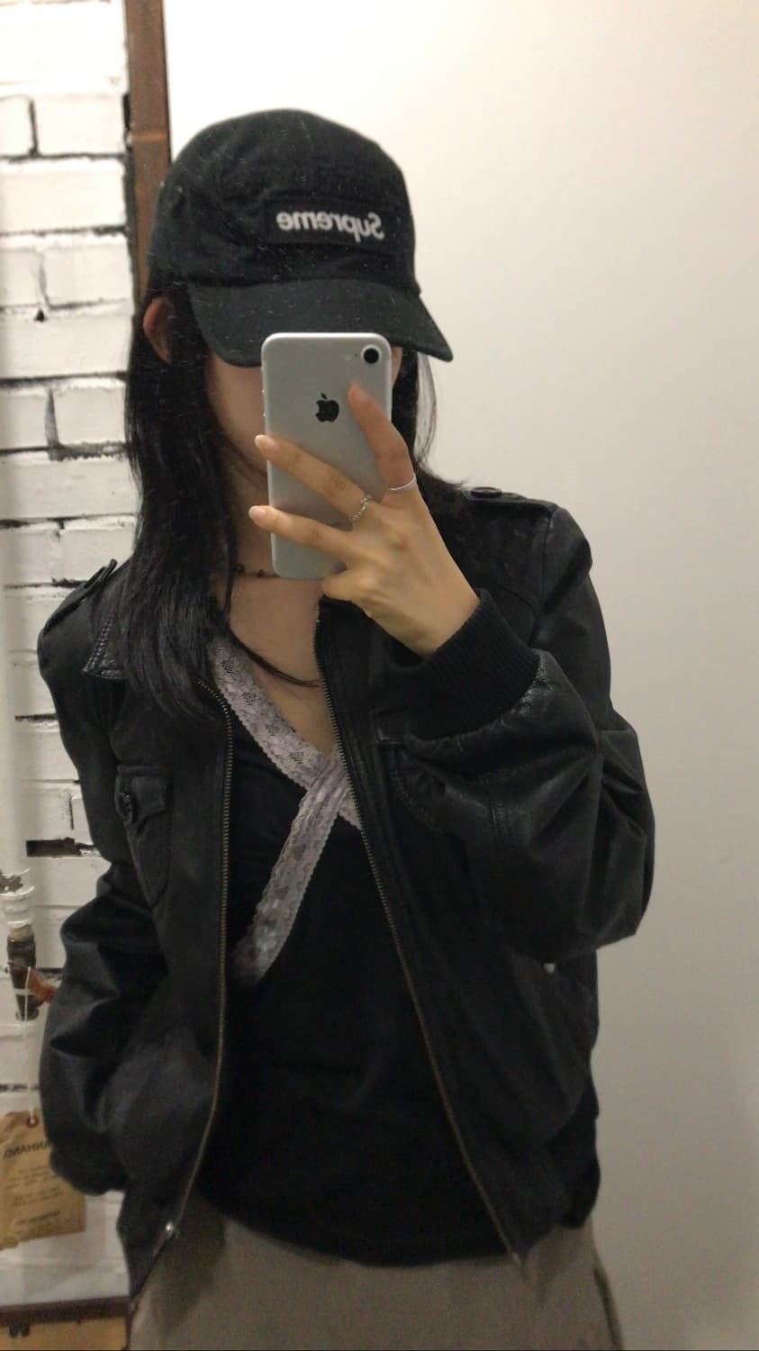 슈프림 블랙 캡 상품이미지1