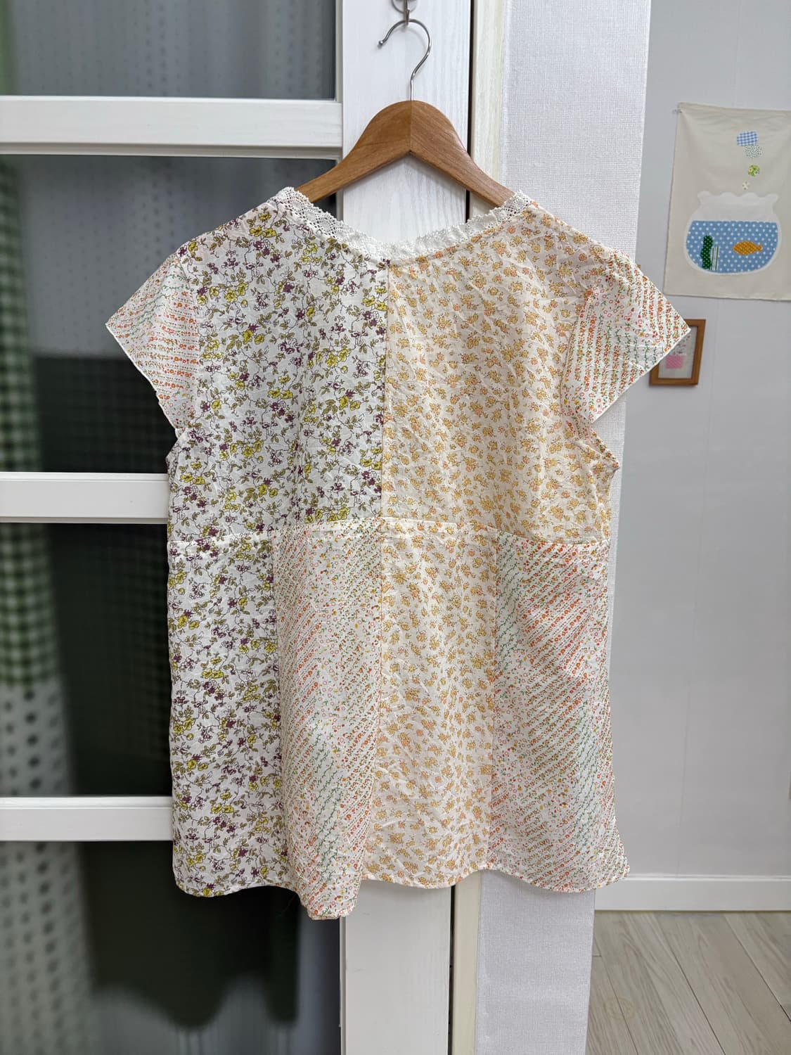 잔꽃 패치워크 블라우스 상품이미지9