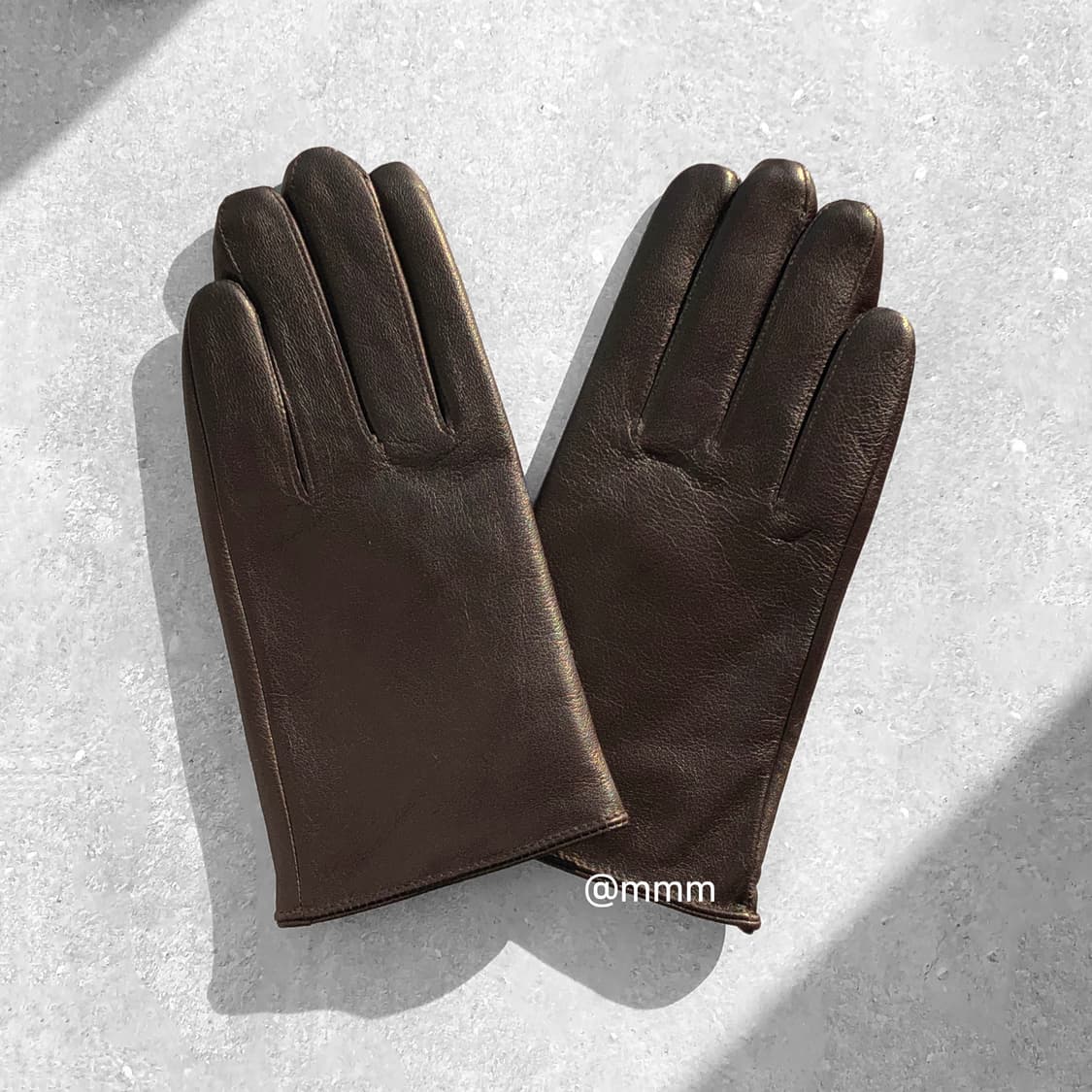 [Unisex] 램스킨 가죽 장갑 브라운 상품이미지3