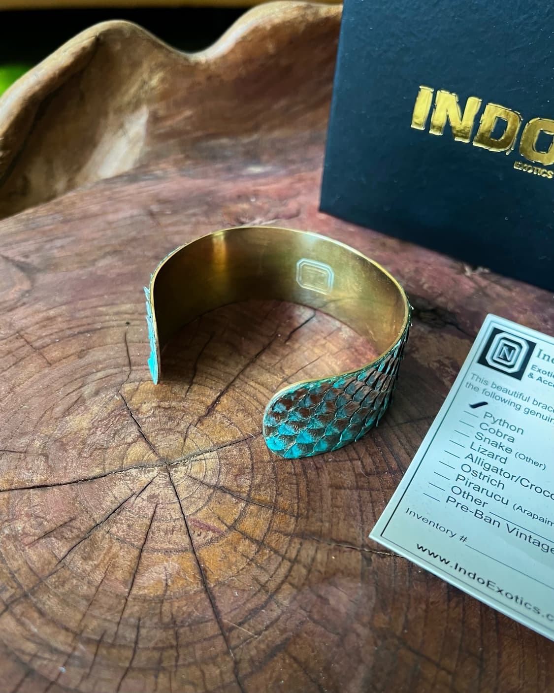 INDO Exotics Real Python Native Bangle 상품이미지7