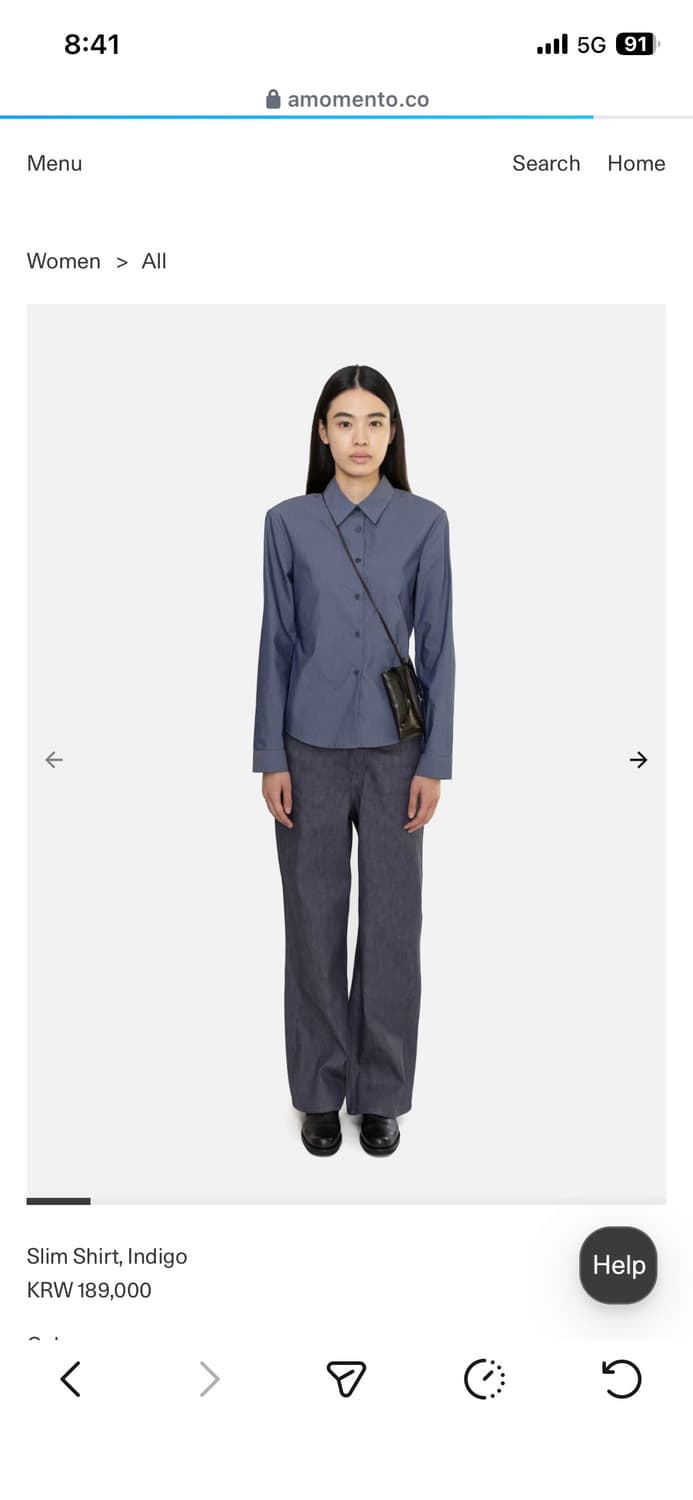amomento slim shirt 상품이미지1