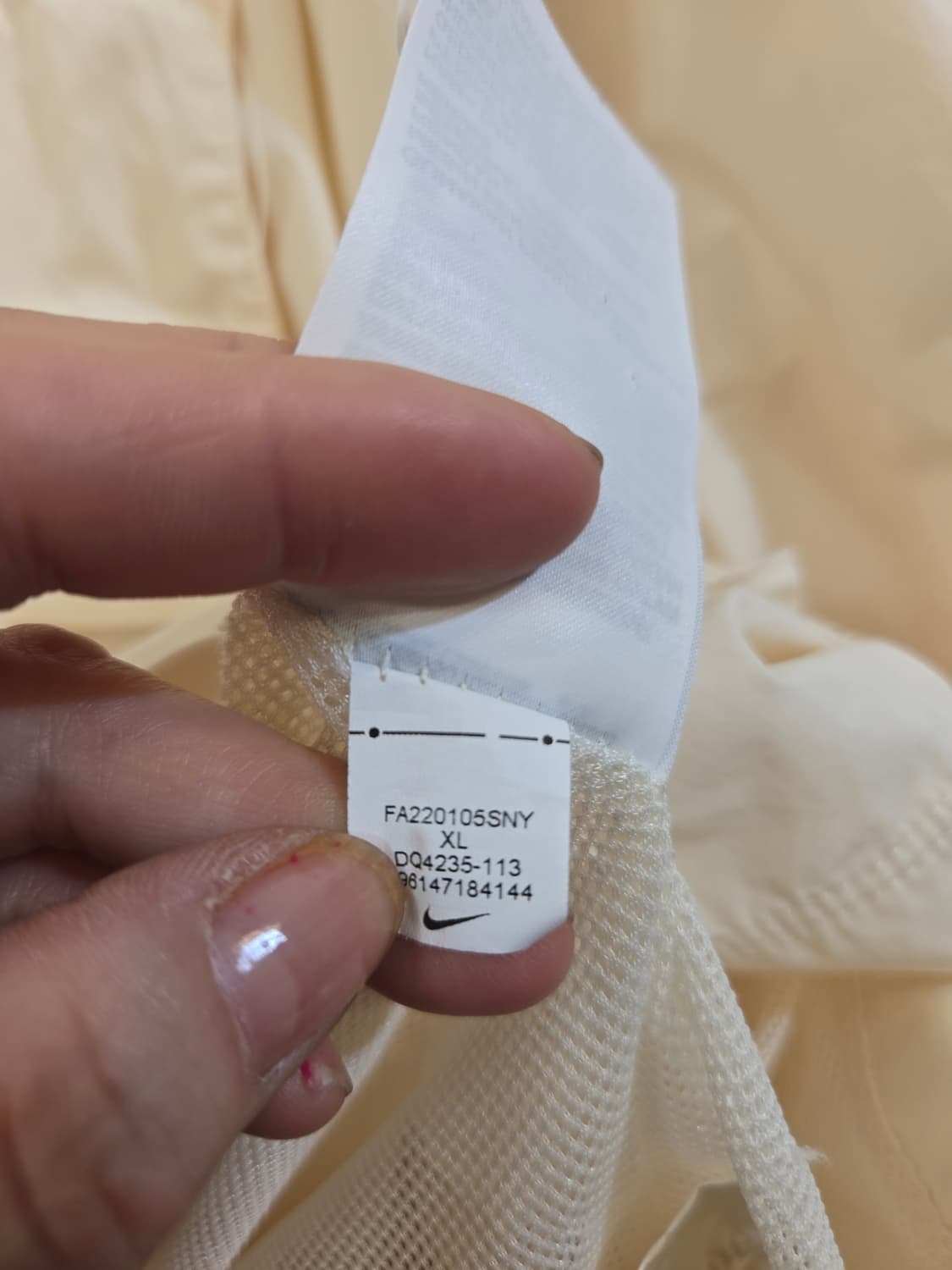 나이키 아노락 후드 윈드브레이커 아이보리 상품이미지8