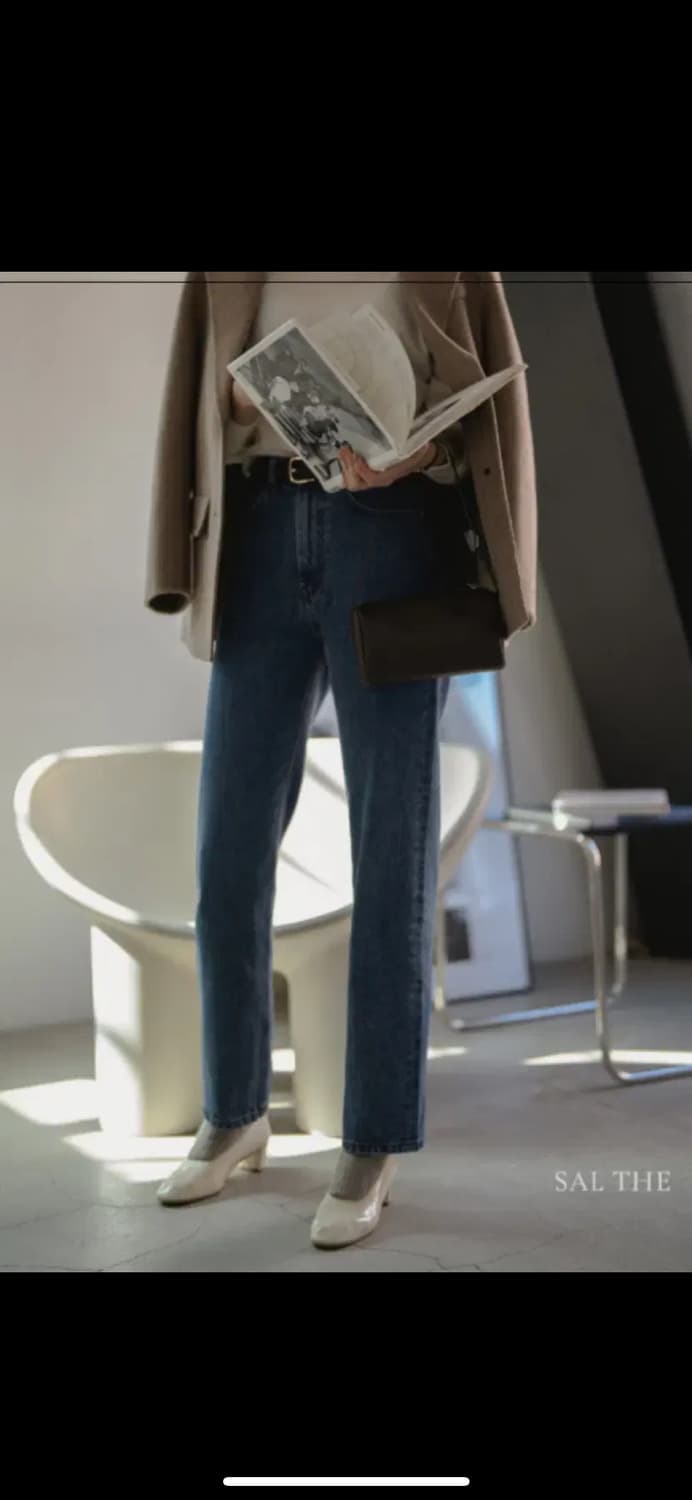 SAL THE 오가닉 코튼 스트레이트 레그 진 M 상품이미지5